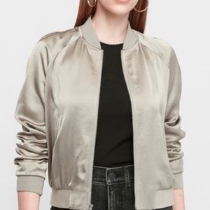 Express Satin Bomber Jacket L